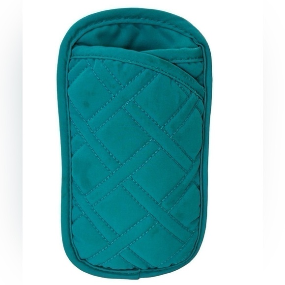 Vera Bradley Double Eyeglass Case Turquoise Quilted GUC 4/$25❤️ - Picture 2 of 3